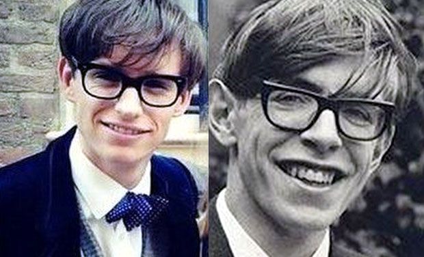 Impressionante ressemblance entre le véritable Stephen Hawking et l'acteur Eddie Redmayne